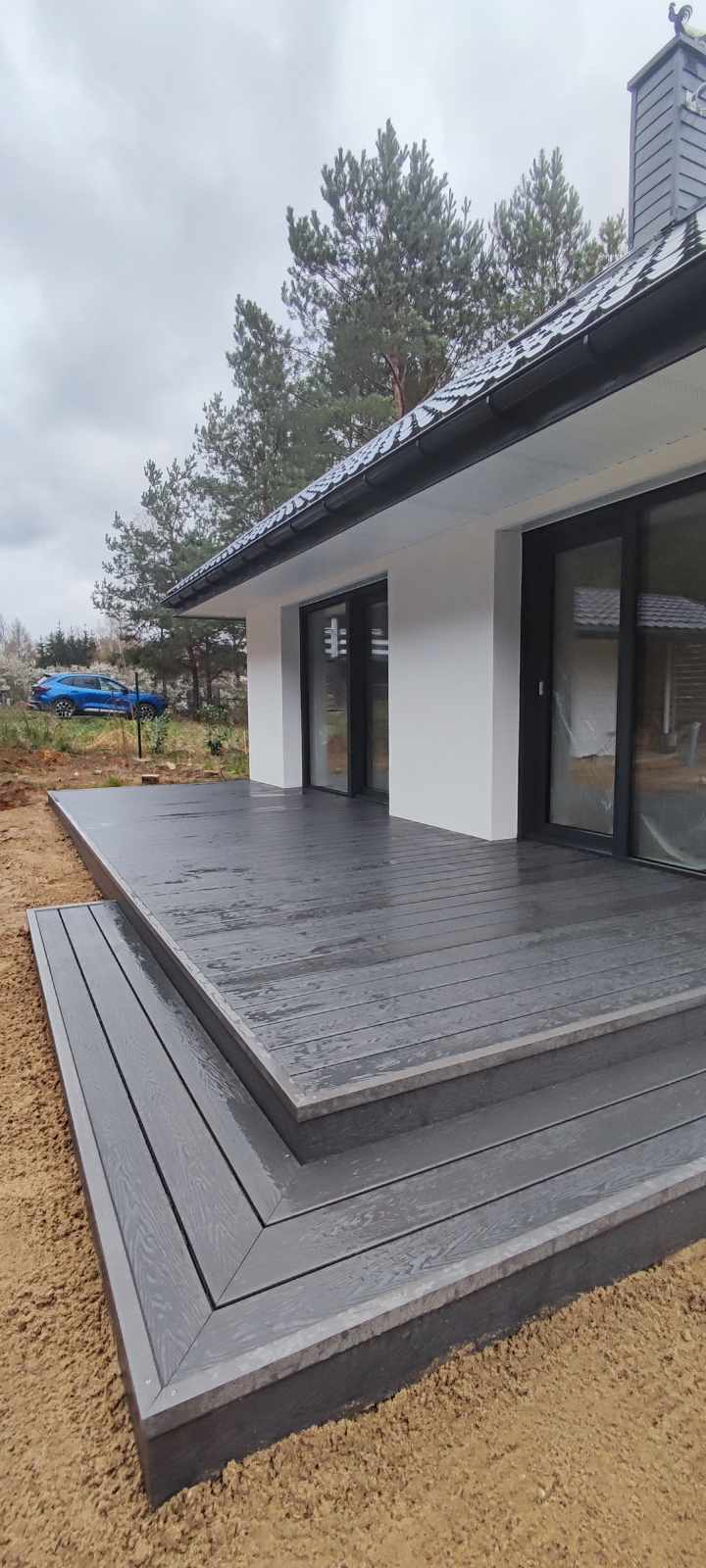 Decking with a step